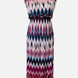 Printed off the shoulder dress in small